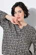 Bluse, Paisleymuster, Tunika-Ausschnitt, Langarm