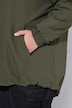 Kapuzenjacke, Zipper, Langarm, gerundeter Saum