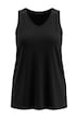 Top, A-line, V-neck, side slits