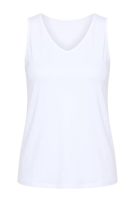 Top, A-line, V-neck, side slits
