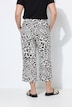 Culotte, gerades Bein, Leomuster, Elastikbund