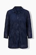Veste en tulle avec broderies, coupe évasée, col chemise et manches 3/4