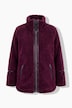 FakeFur-Jacke, Komfort Fit, Webpelz, Stehkragen