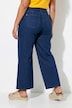 Jeans-Culotte, weites Bein, Blumen-Motiv, 5-Pocket