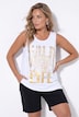 Top, A-Linie, Leoparden-Motiv, ärmellos