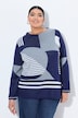 Pullover, Jacquardmuster, Stehkragen, Langarm