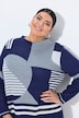 Pullover, Jacquardmuster, Stehkragen, Langarm