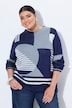 Pullover, Jacquardmuster, Stehkragen, Langarm