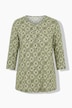Floral Tile Print 3/4 Sleeve Tee