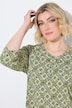 Floral Tile Print 3/4 Sleeve Tee