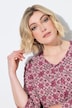 Floral Tile Print 3/4 Sleeve Tee