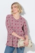 Floral Tile Print 3/4 Sleeve Tee