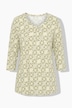 Floral Tile Print 3/4 Sleeve Tee