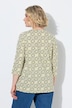 Floral Tile Print 3/4 Sleeve Tee