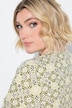Floral Tile Print 3/4 Sleeve Tee