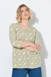 Floral Tile Print 3/4 Sleeve Tee