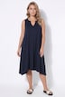 Midi-Jerseykleid, A-Linie, Zipfelsaum, ärmellos