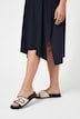 Midi-Jerseykleid, A-Linie, Zipfelsaum, ärmellos