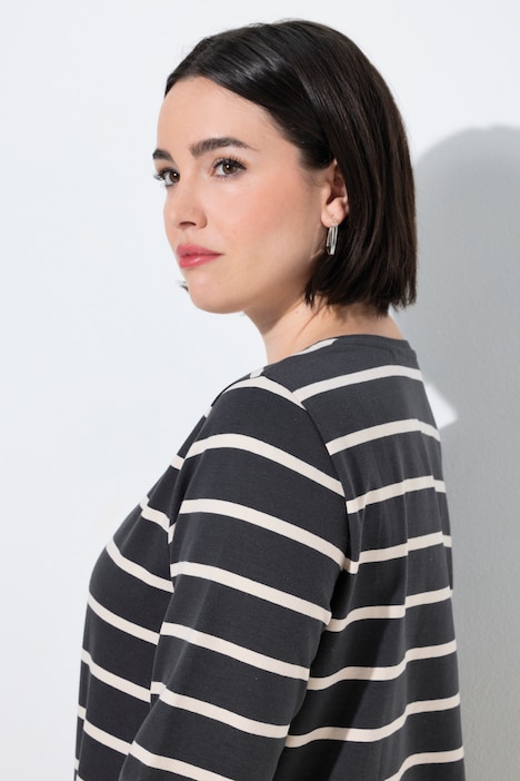 Shirt, Ringel, Classic, Rundhals, Langarm