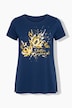 T-shirt, A-line, floral print, short sleeve