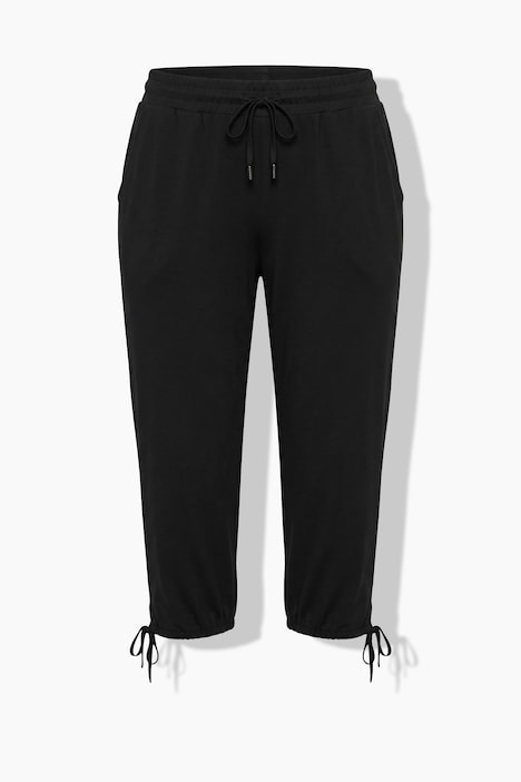 Sweat-Capri, Straight Fit, Elastikbund, Saumschlitz