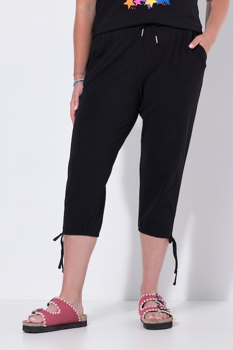 Sweat-Capri, Straight Fit, Elastikbund, Saumschlitz