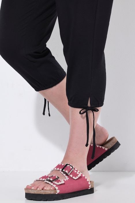 Sweat-Capri, Straight Fit, Elastikbund, Saumschlitz