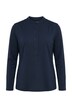Shirt, Knopfleiste, Classic, Stehkragen, Langarm