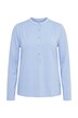 Shirt, Knopfleiste, Classic, Stehkragen, Langarm
