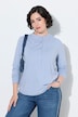 Shirt, Knopfleiste, Classic, Stehkragen, Langarm