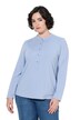 Shirt, Knopfleiste, Classic, Stehkragen, Langarm