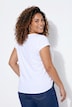 T-Shirt, A-Linie, Aussparung, Metallic-Perle