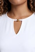 T-Shirt, A-Linie, Aussparung, Metallic-Perle