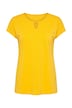 T-shirt, A-line, cut-out, metallic pearl