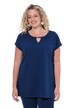 T-shirt, A-line, cut-out, metallic pearl
