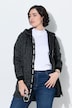 Strickfleece-Jacke, Schriftzug, Kapuze, Langarm