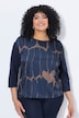 Shirt, Oversized, Rundhalsausschnitt, 3/4-Arm