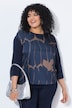 Shirt, Oversized, Rundhalsausschnitt, 3/4-Arm