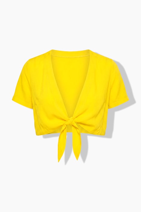 Bolero, Viskose-Crinkle, zum Binden, Halbarm