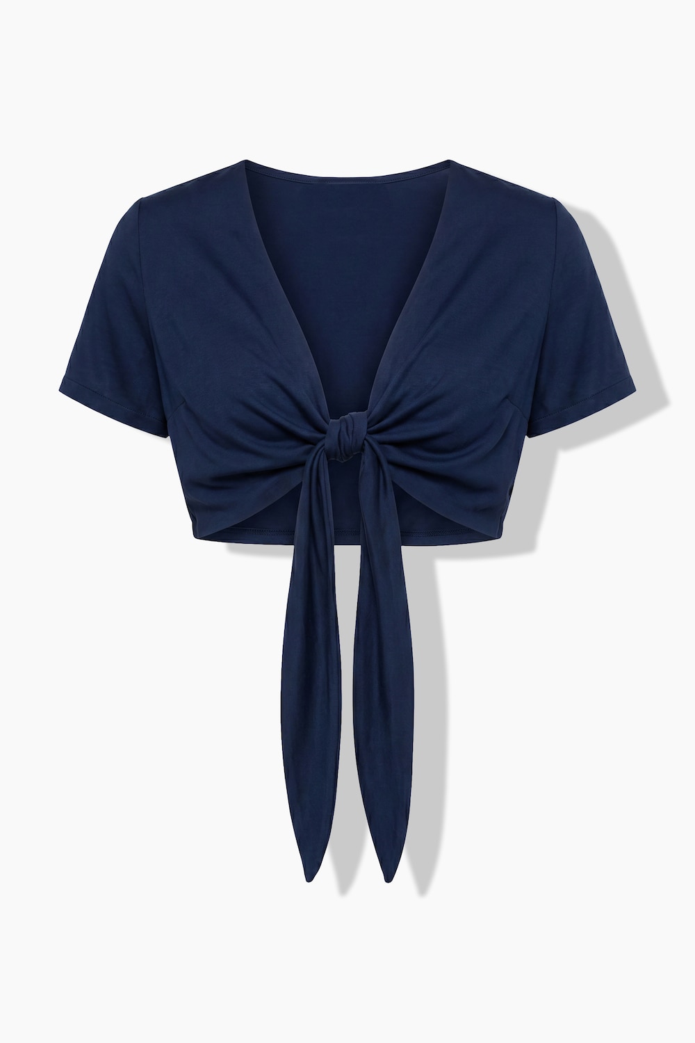 Bolero, viskose-crinkle, til at binde, Kortærmet