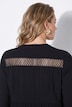 Empire-Kleid, Lochstickerei-Einsätze, Volants