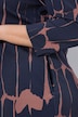 Punto-Kleid, A-Linie, Stehkragen, 3/4-Arm