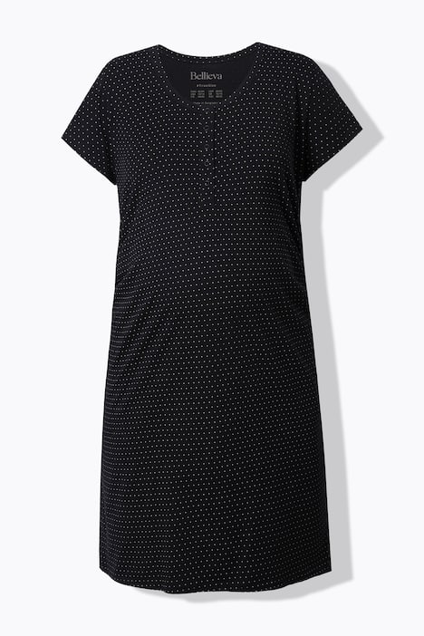 Mama-Jerseykleid, Raffung, Halbarm,