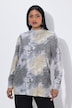 Pullover, Mikro-Pailletten, Stehkragen, Langarm