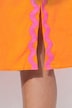 Maxikleid, A-Linie, seitliches Wellenband, Seitenschlitze