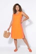 Maxikleid, A-Linie, seitliches Wellenband, Seitenschlitze