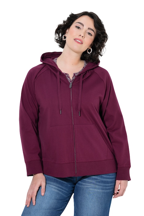 Sweatjacke, Kapuze, Kängurutasche, Langarm