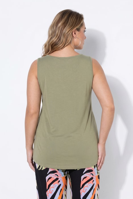 Tops, 2er-Pack, schmale Passform, Tunika-Ausschnitt