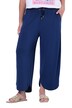 Jersey trousers, wide fit, side slits