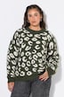 Pullover, Oversize Shape, Jacquard-Leo